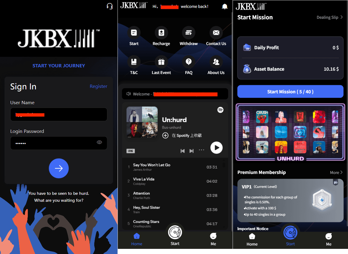 音乐任务主界面
