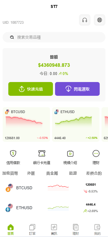 ST7交易平台界面1