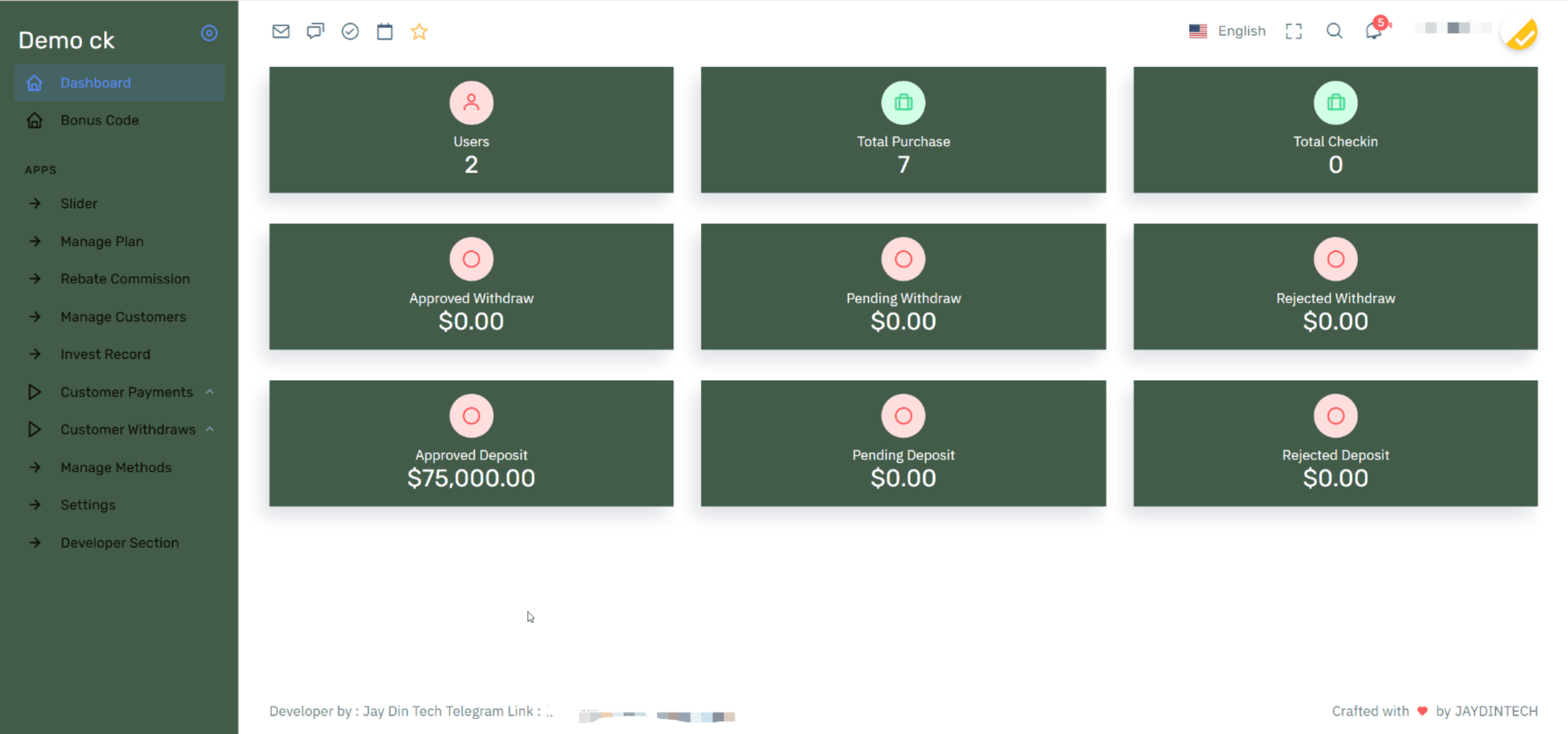 农产品投资理财后台展示1