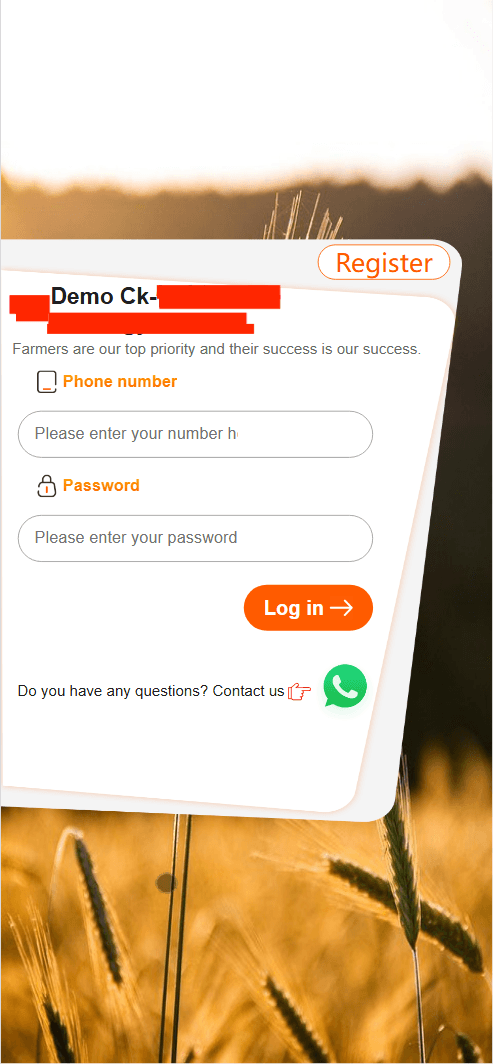 农产品投资理财前端展示1